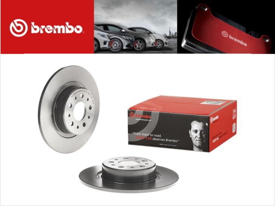 BREMBO 新品 アルファロメオ アルファ147 3.2L GTA リアブレーキローター 46469908 46542702 08.7861.11  防錆コート - 輸入自動車パーツ・用品専門店 ～ blue bridge ～