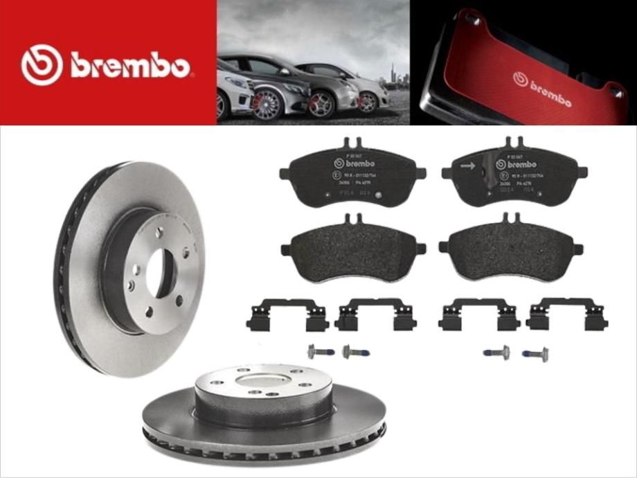 BREMBO 新品 ベンツ フロントブレーキローター フロントブレーキパッド ...