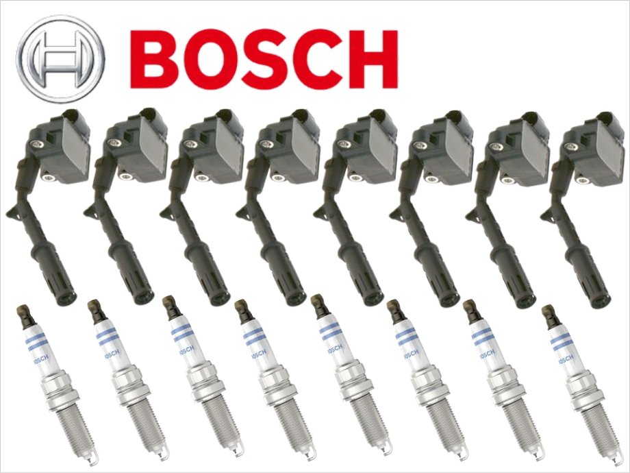 BOSCH 新品 ベンツ イグニッションコイル スパークプラグ 8本セット W204 C204 S204 C218 X218 W212 A207  0221604034 - 輸入自動車パーツ・用品専門店 ～ blue bridge ～