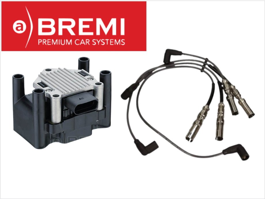 BREMI 新品 VW アウディ イグニッションコイル+プラグコードセット