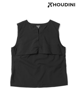 W's Trail Vest #True Black [158714] _ HOUDINI | フーディニ