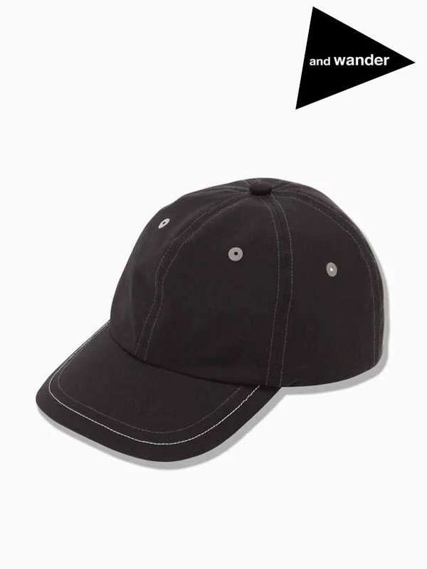 PE/CO cap #Black [5741986540] _ and wander | アンドワンダー