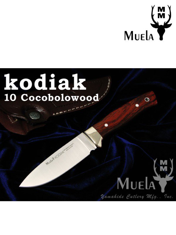 Muela｜KODIAK-10CO ココボロウッドハンドル シースナイフ [mul0013] _