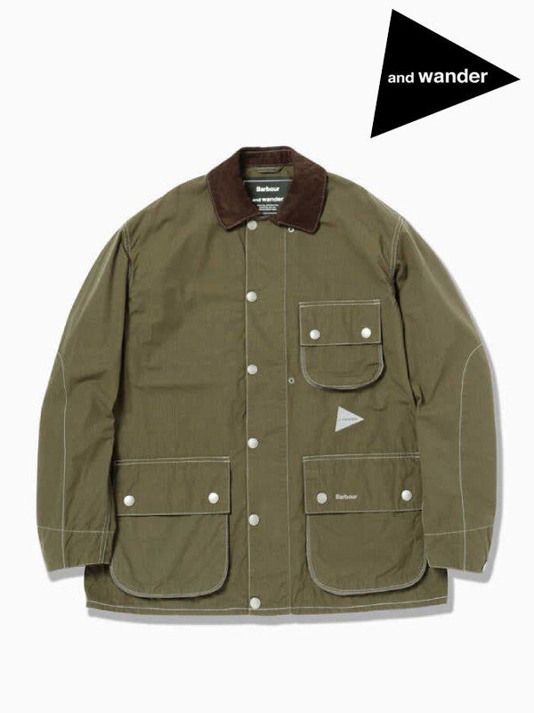 and wander × barbour CORDURA shirt-