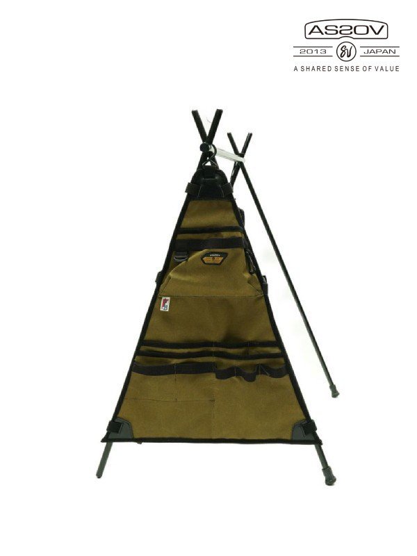 AS2OV｜Fire Proof Hanger Rack Pocket Alberton Canvas Series Indian Hanger #Dark Beige [152100-19]