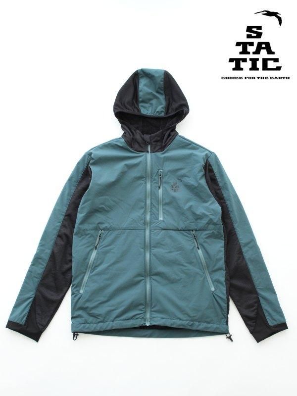 メンズ｜トップス / STATIC｜ADRIFT HOODY WITH SHELL Black/Smoke Blue