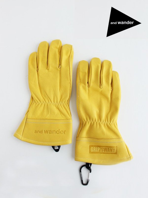 GRIP SWANY x and wander TAKIBI glove #Yellow [5742177186] _