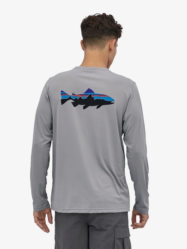 patagonia long sleeve trout graphic tee | hartwellspremium.com