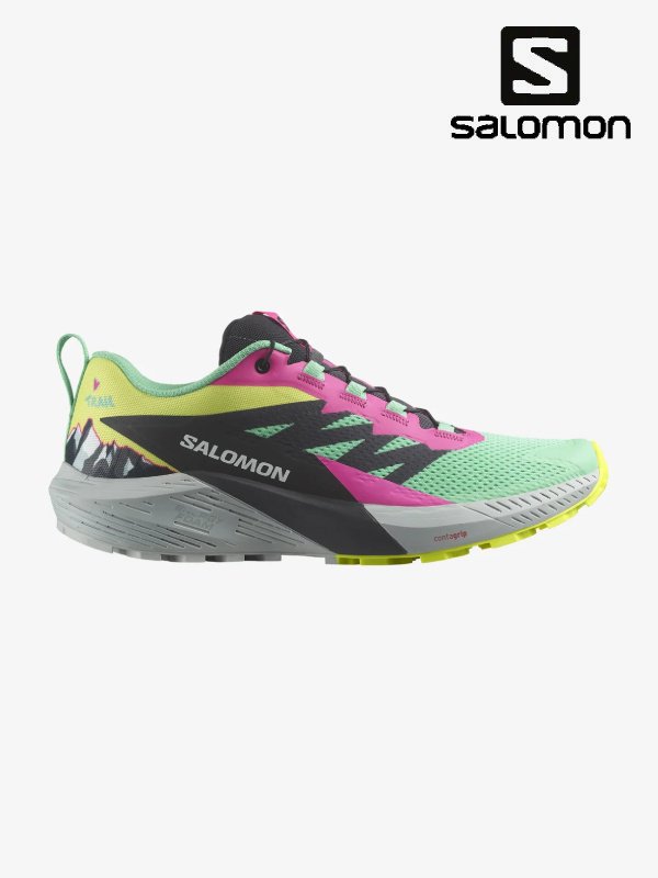 SALOMON｜SENSE RIDE 5 MARTINA LTD #Biscay Green/Phantom/Pink Glo