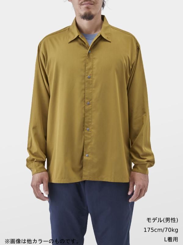 山と道 Bamboo Shirt バンブーシャツ S Morning Blue - 登山用品