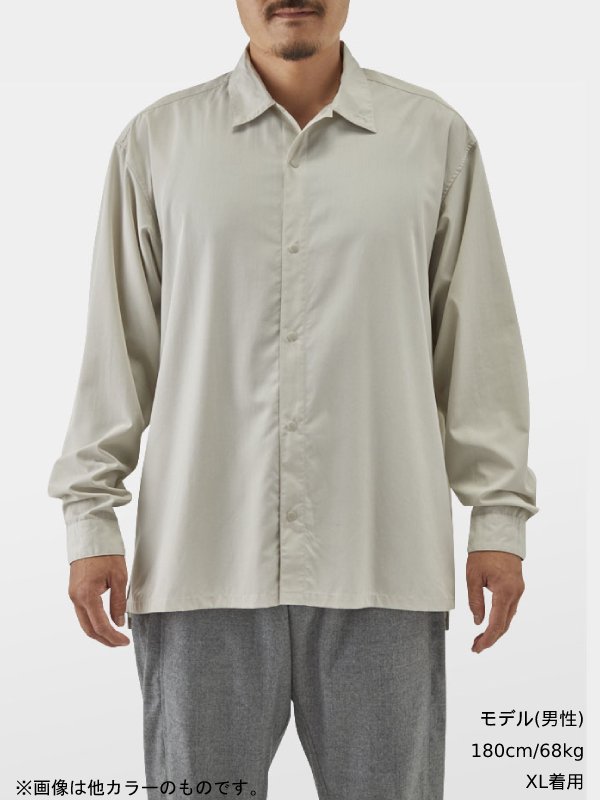 山と道　Bamboo shirt バンブーシャツ XL