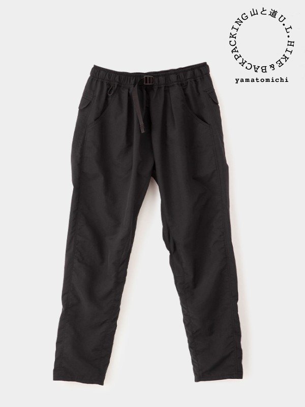 山と道｜ヤマトミチ M's One Tuck 5-Pocket Pants #Black