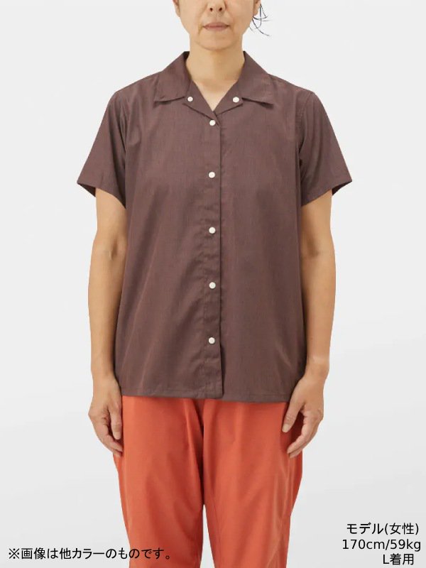 山と道｜ヤマトミチ Women's Bamboo Short Sleeve Shirt (レディース