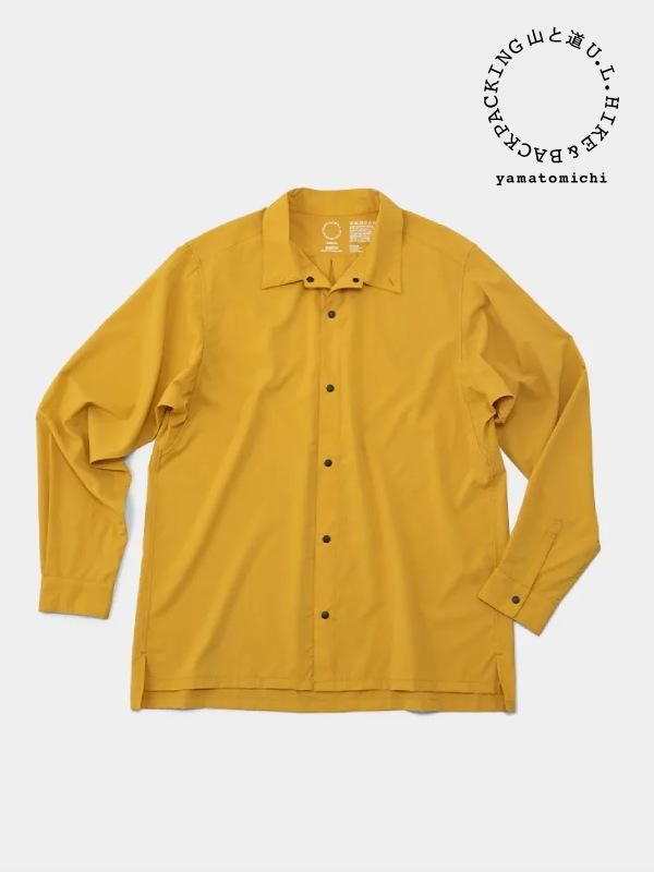 山と道 UL shirt マスタード mustard Size Ｌ-