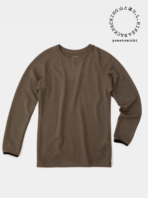 山と道｜ヤマトミチ DF Mesh Merino Long Sleeve (unisex) #Olive