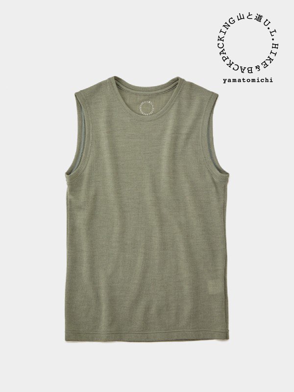 メンズ｜トップス / M's DF Mesh Merino Sleeveless Olive