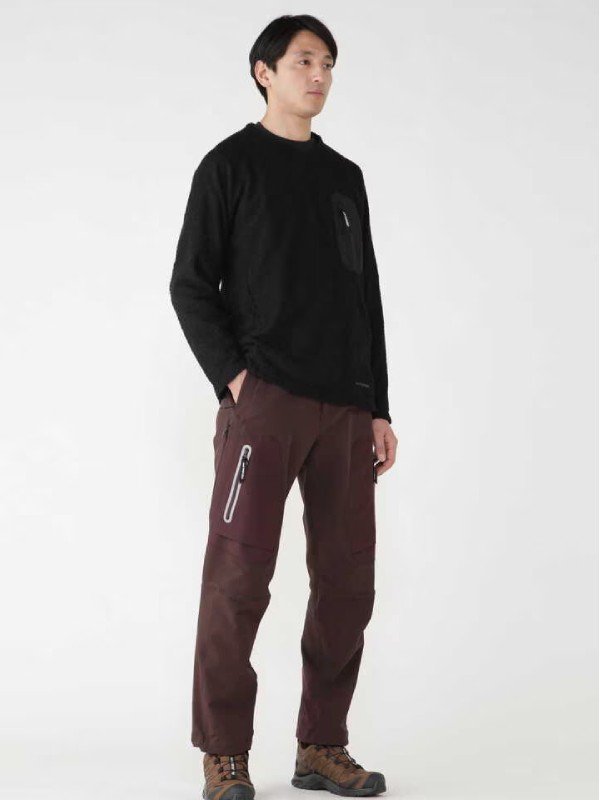 andwander｜アンドワンダー alpha direct pullover #black [5743244024]