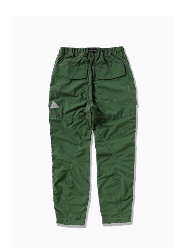 andwander｜アンドワンダー Ny taffeta hiker pants #d.green [5743252037]