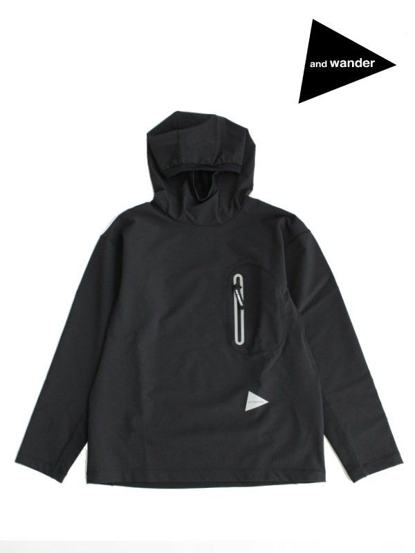 ウィメンズ｜トップス / Women's hybrid warm pocket hoodie Black