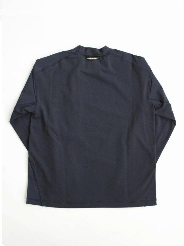 andwander｜アンドワンダー hybrid warm pocket LS T #navy [5743284075]