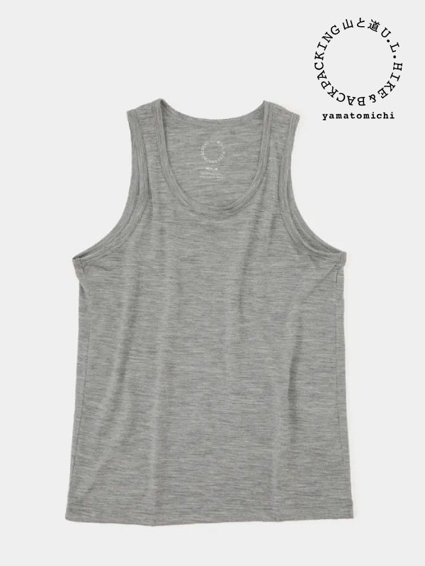 山と道｜ヤマトミチ M's 100% Merino Light Tank #Gray Marl