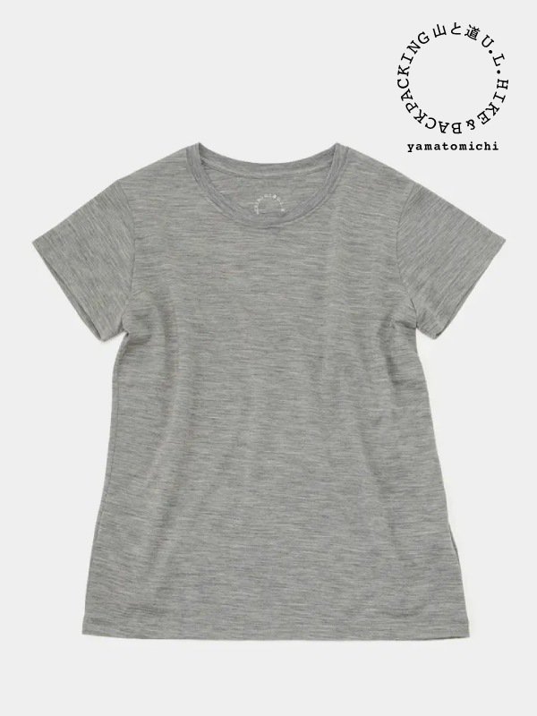 ウィメンズ｜トップス / Women's 100% Merino Light French Sleeve (レディース) Gray Marl