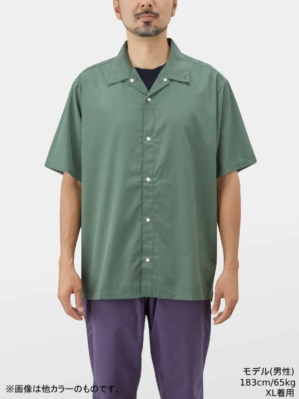 BambooSho山と道 Bamboo Short Sleeve Shirt XL Indigo - spacioideal.com