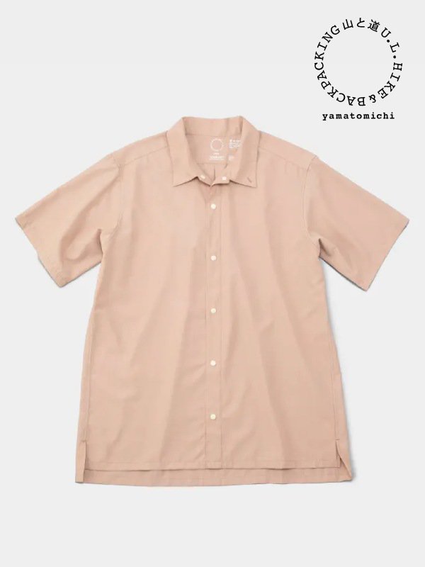 山と道｜ヤマトミチ M's Bamboo Short Sleeve Shirt #Vanilla Cream