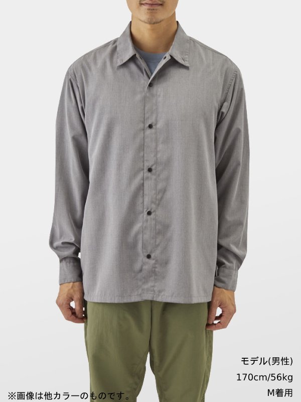 山と道 bamboo shirt 2023 MEN L sage 新品 - geolic.net