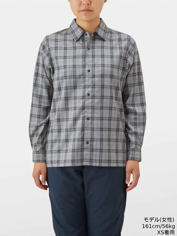 山と道｜ヤマトミチ Merino Shirt (unisex) #Gray Check