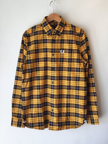 FRED PERRY 【フレッドペリー】 TARTAN OXFORD SHIRT / AMBER (Men's