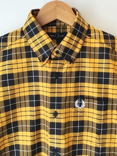 FRED PERRY 【フレッドペリー】 TARTAN OXFORD SHIRT / AMBER (Men's