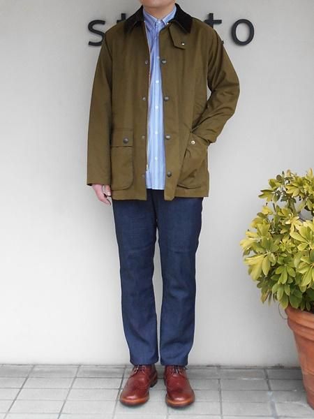 Barbour 【バブアー】 BEDALE SL PEACHED SAGE (Men's) - 『strato』  Jackman,NARU,Ordinary Fits,Manual Alphabet ,Traditional Weatherwear,mao  made,Harriss,French