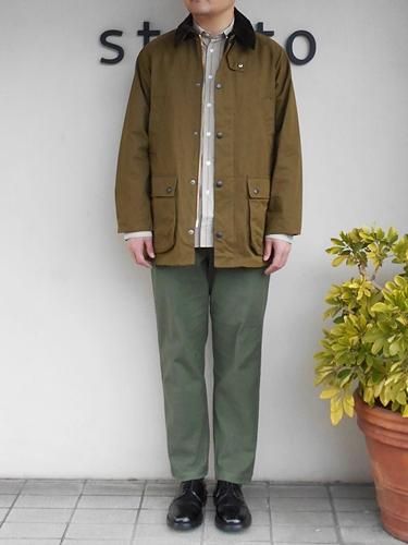 Barbour 【バブアー】 BEDALE SL PEACHED SAGE (Men's) - 『strato』  Jackman,NARU,Ordinary Fits,Manual Alphabet ,Traditional Weatherwear,mao  made,Harriss,French