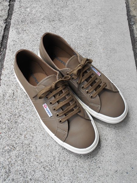 SUPERGA 【スペルガ】 Leather Sneaker 2750 NAPPA FOSSIL-MATT