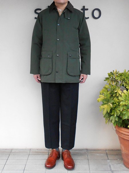 Barbour 【バブアー】 BEDALE SL 2LAYER / SAGE (Men's) - 『strato』  Jackman,NARU,Ordinary Fits,Manual Alphabet ,Traditional Weatherwear,mao  made,Harriss,French 