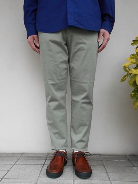 SPELLBOUND 【スペルバウンド】 ISKO リラクシングトラウザー MOSS GREEN (Men's) - 『strato』  Jackman,NARU,Ordinary Fits,Manual Alphabet ,Traditional Weatherwear,mao