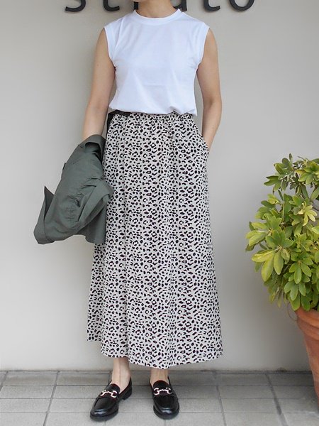 THOUSAND MILE 【サウザンドマイル】 WAVE ADJUST SKIRT LEOPARD