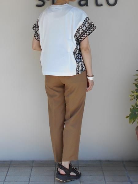 ☆最終価格☆FURUGI-NI-LACE/フルギニレース☆パッチワークポンチョ Onitsuka Tiger、2020年秋冬コレクションからパッチワーク