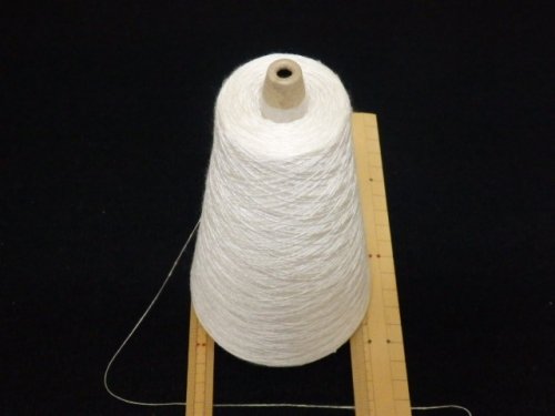 特絹糸 (つむぎ糸) 12番単糸 生成 150g巻