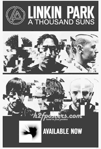 Linkinpark □ - 通販ポスター『映画、音楽、洋楽、ロック、 アーティスト、少女時代、バイク 』各種ポスターあります！ポスター 販売サイト”h2fposters.com”