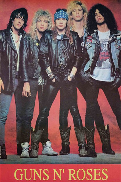 ガンズ・アンド・ローゼズ （Guns N' Roses/GN'R）ポスター#M-103- 通販ポスター『映画、音楽、洋楽、ロック、  アーティスト、バイク 』各種ポスターあります！ポスター販売サイト”h2fposters.com”