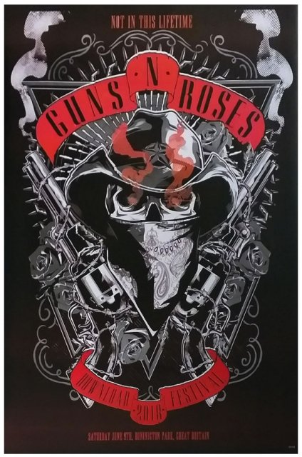 ガンズ・アンド・ローゼズ （Guns N' Roses/GN'R）ポスター55183- 通販ポスター『ロック、音楽、洋楽、映画、アーティスト、バイク  』各種ポスターあります！ポスター販売サイト”h2fposters.com”