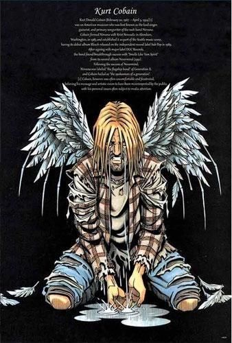 ニルヴァーナ Kurt Cobain Poster ポスター Size : 60 x 89 cm - 通販