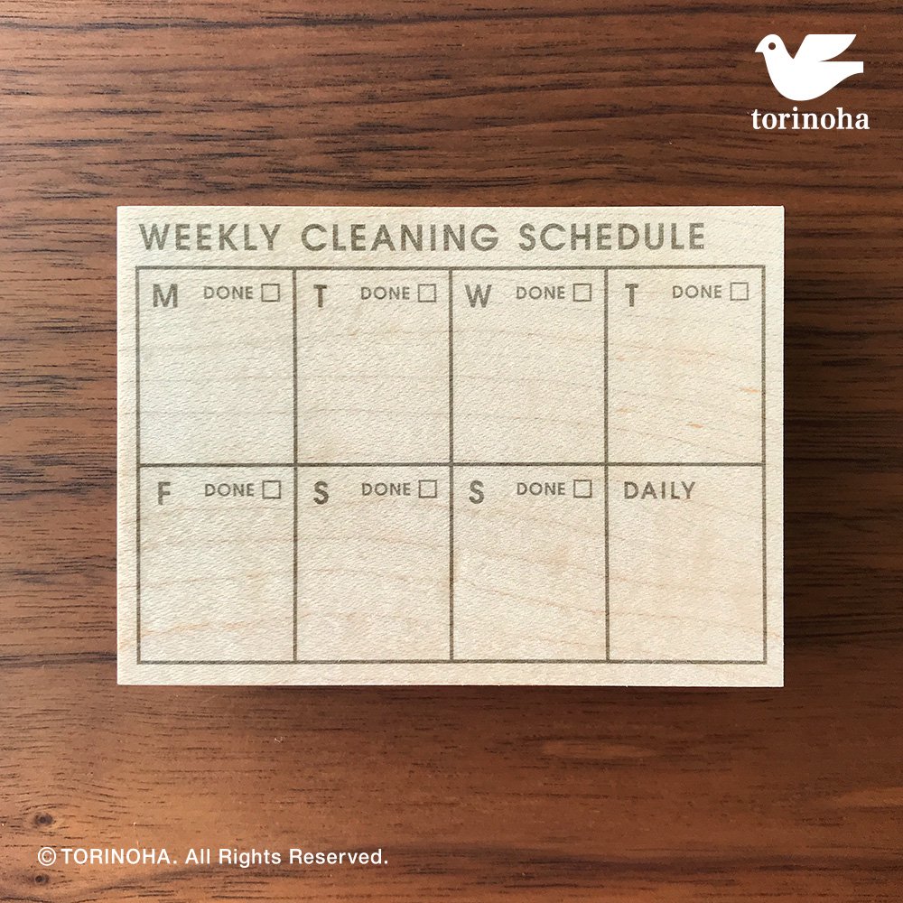 WEEKLY CLEANING SCHEDULEβ