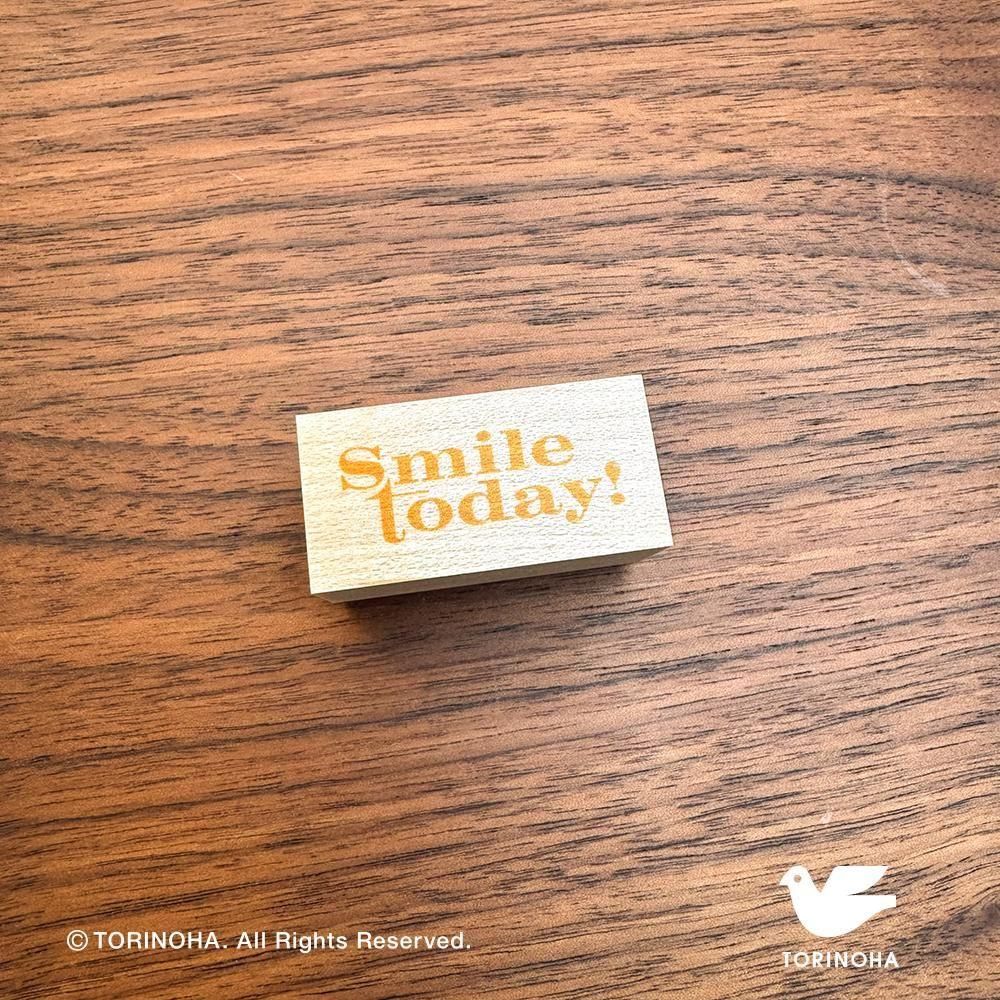 ロゴ はんこ『 Smile today ! 』