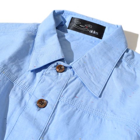 ALDIES/アールディーズ 『Triangle Shirt』 トライアングルシャツ　Blue - ALDIES Online Shop