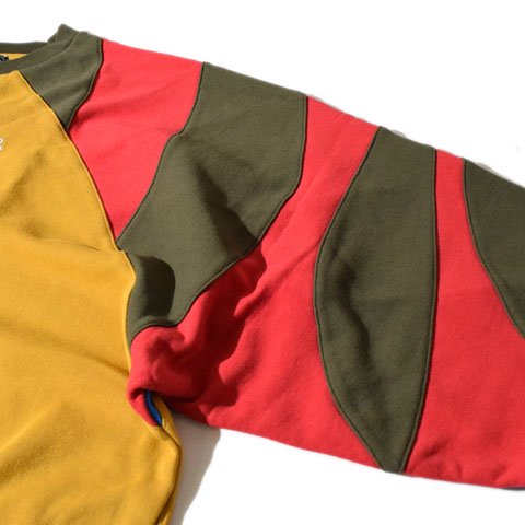 ALDIES/アールディーズ 『Shoulder Switching Big Sweat』 ショルダースイッチングビッグスウェット Yellow -  ALDIES Online Shop