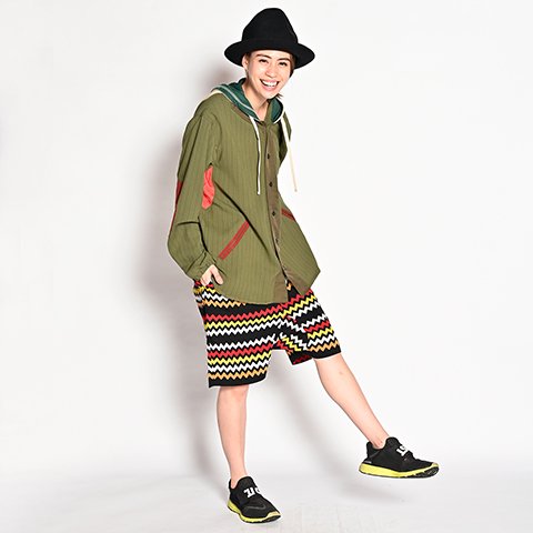 ALDIES/アールディーズ 『Hood Baseball Shirts』フードベースボールシャツ Olive - ALDIES Online Shop