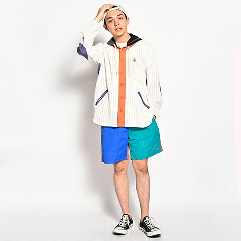 ALDIES/アールディーズ 『Hood Baseball Shirts』フードベースボールシャツ White - ALDIES Online Shop